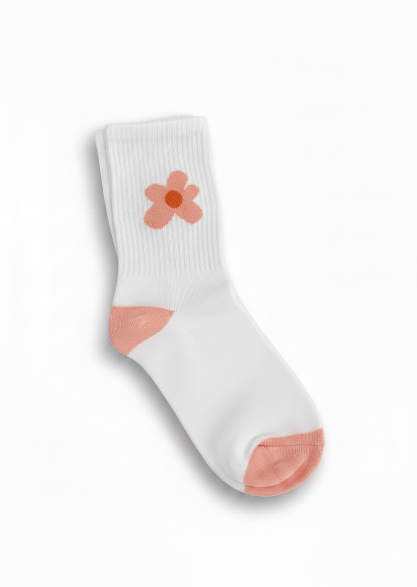 Chaussettes - Fleurs roses