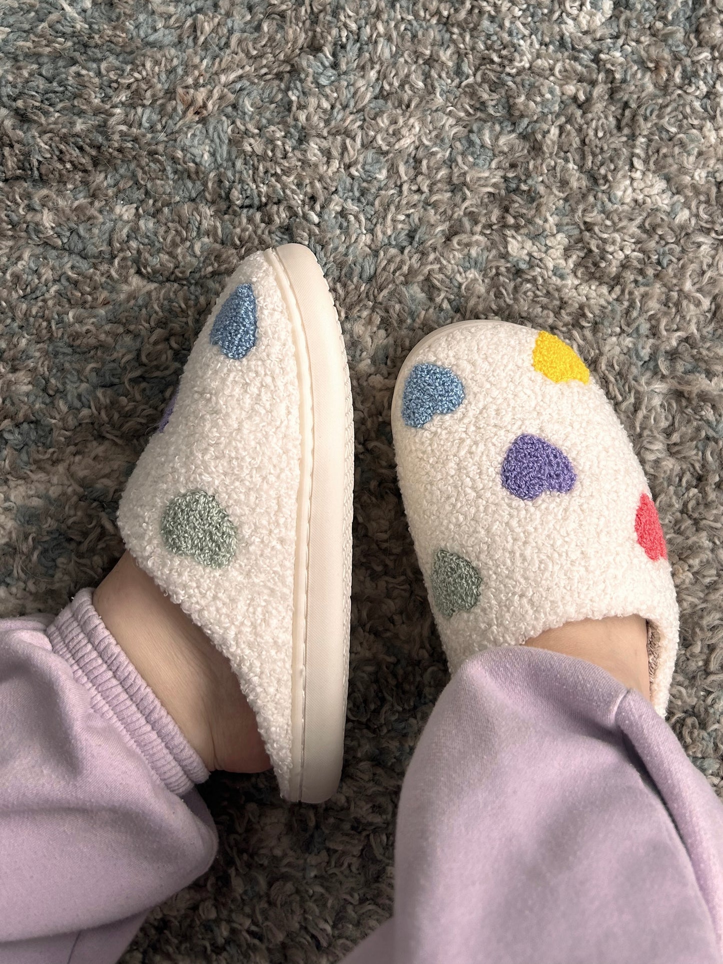 Pantoufles Coeurs femme Gold Heart Club