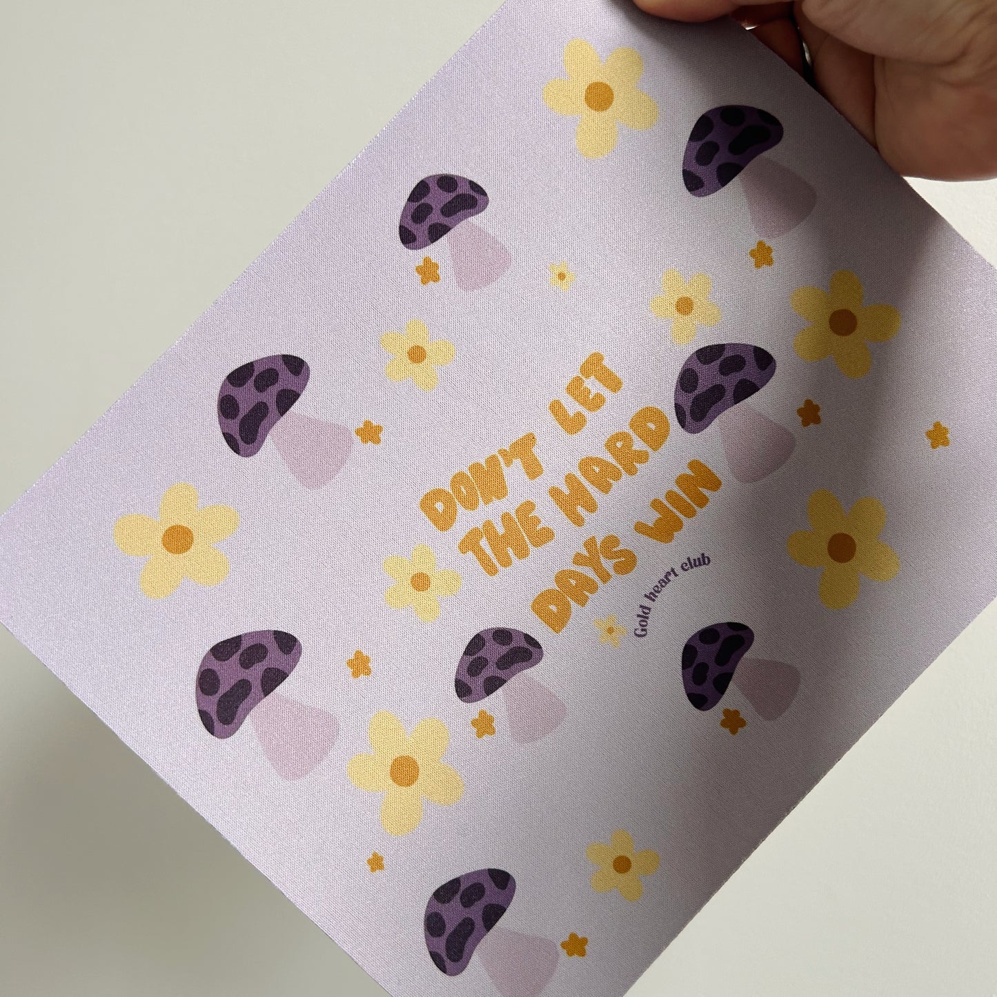 Tapis de souris illustré Champignon Gold Heart Club