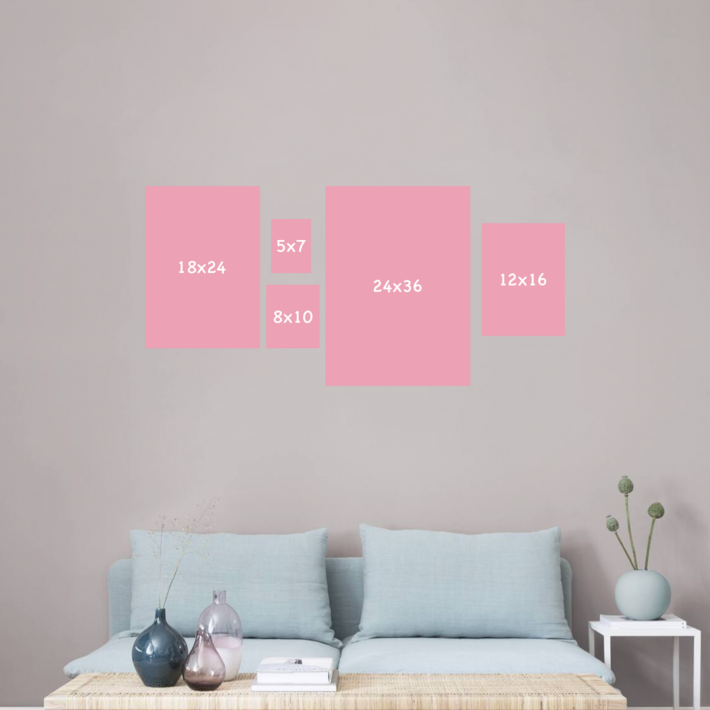 Différentes dimensions pour les illustrations Gold Heart Club