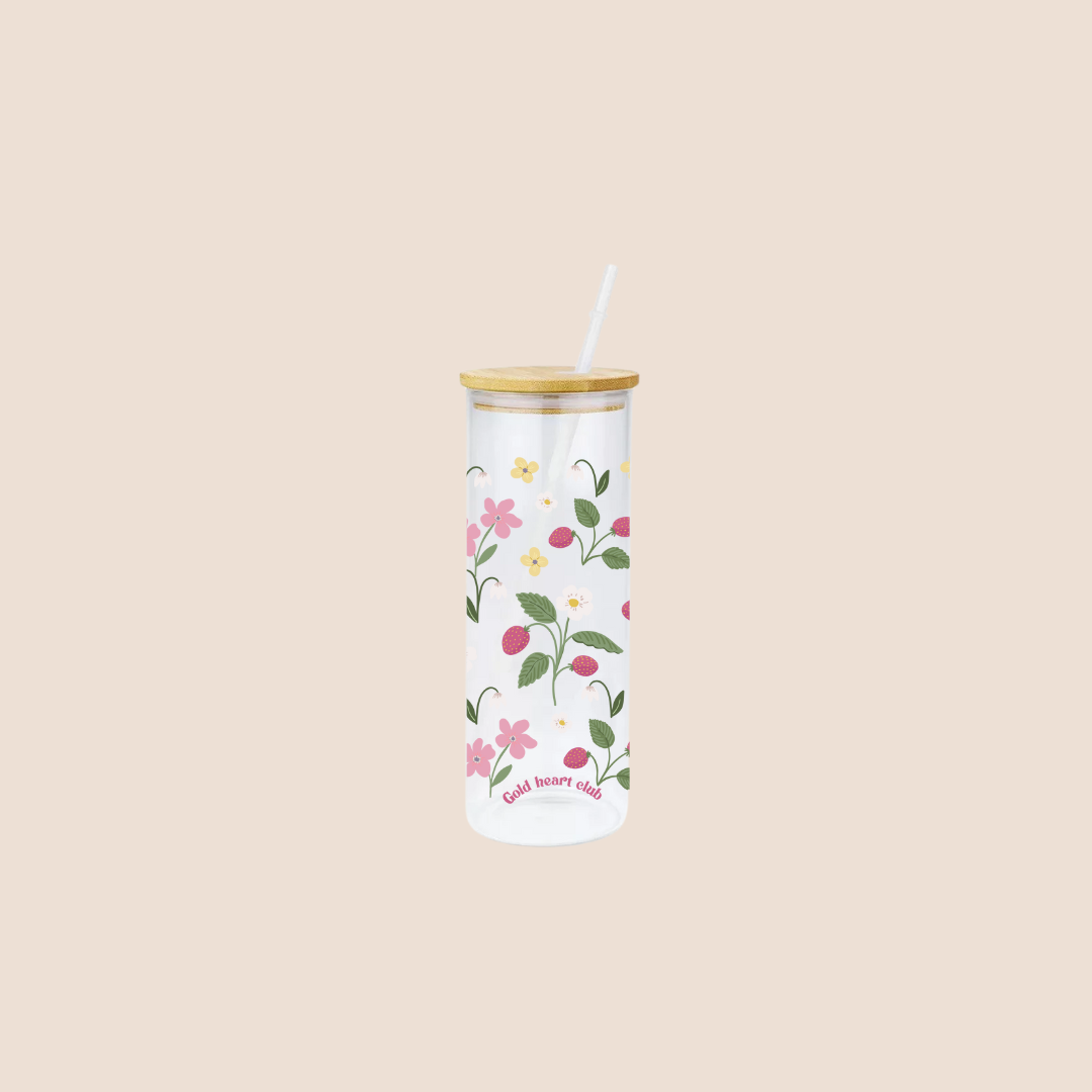 Tasse - Fraise et fleurs