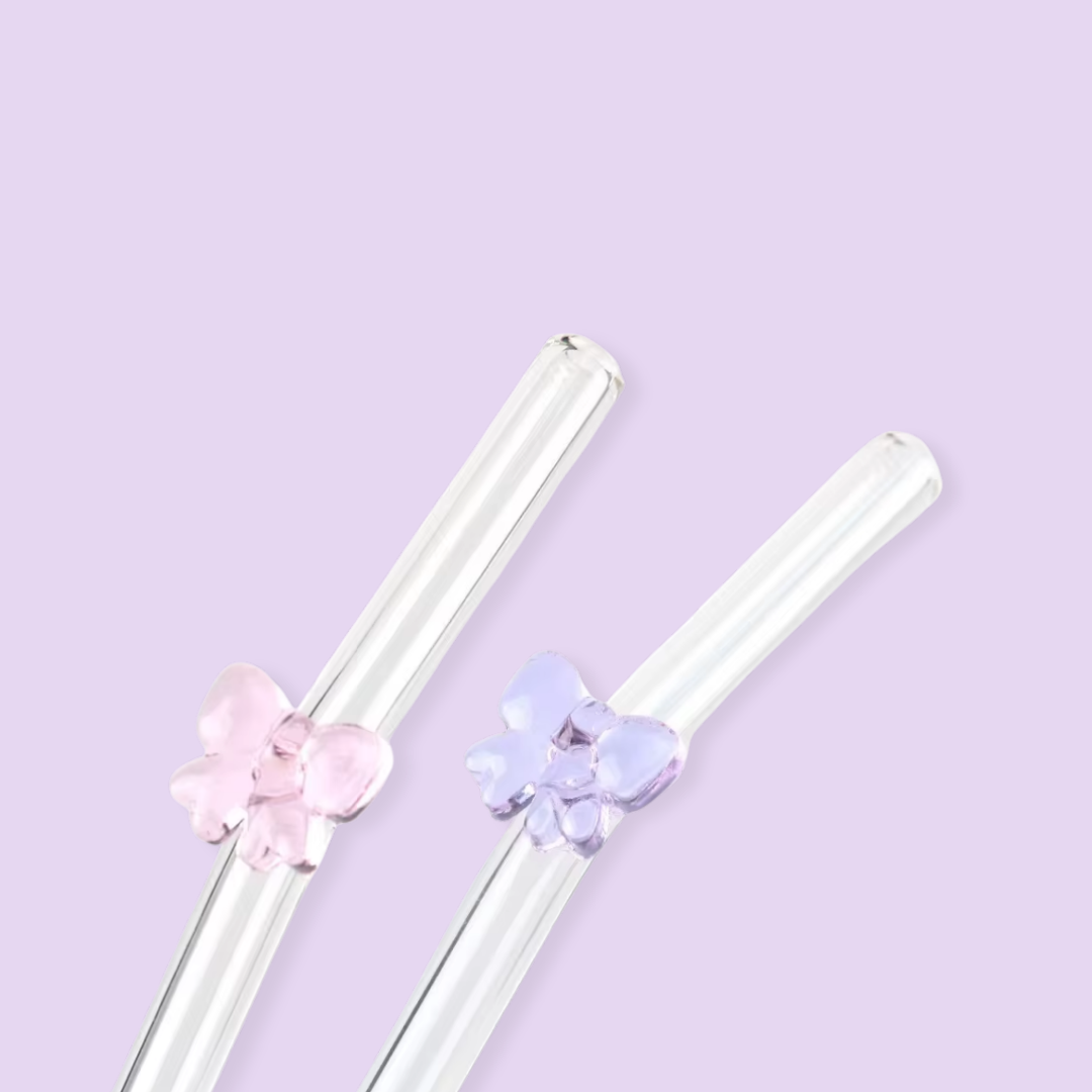 Paille en verre Boucles