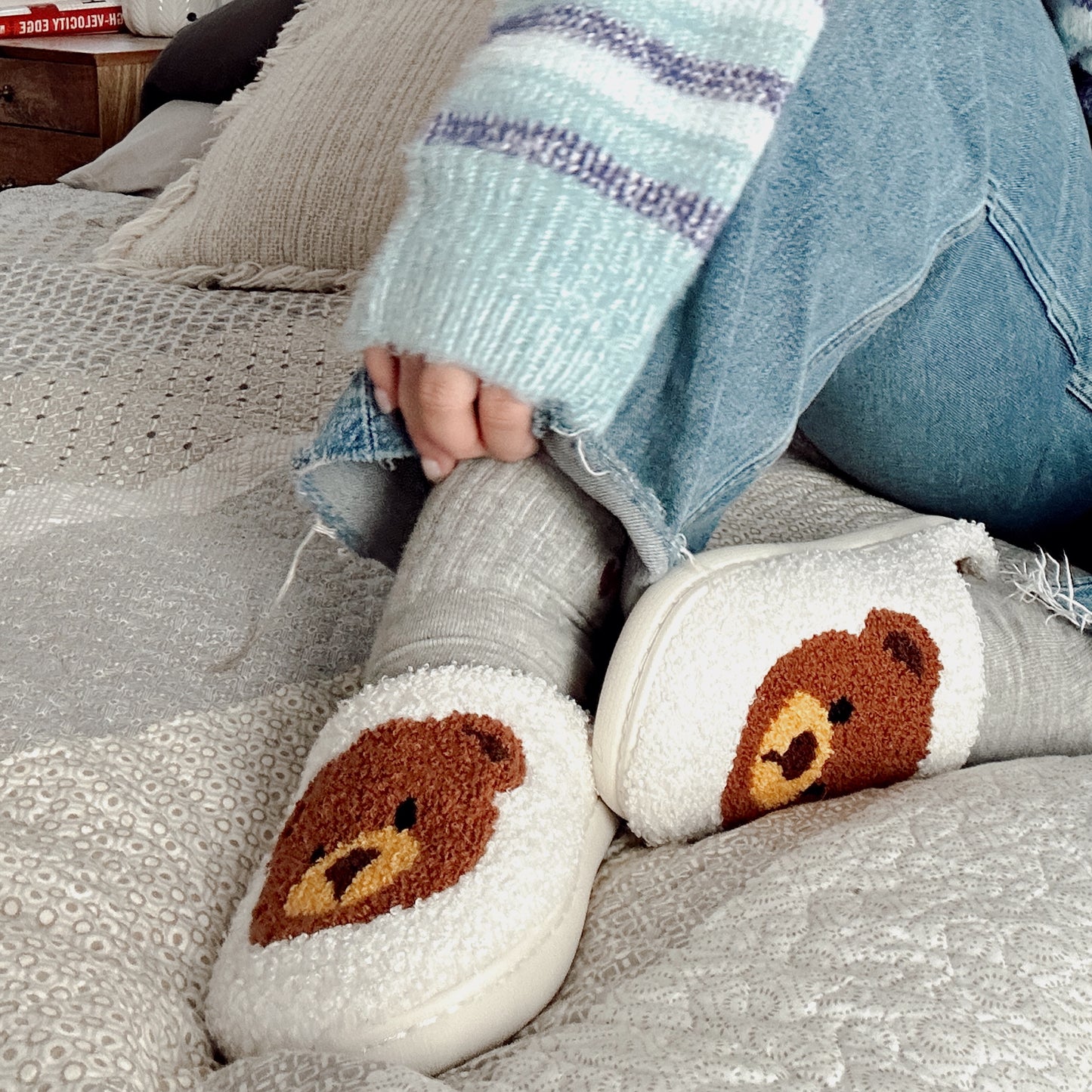Teddy slippers - Pantoufles