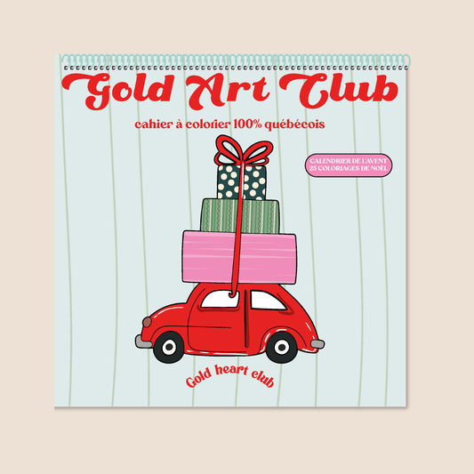 Cahier à colorier Gold Art Club - Vol 6 (Calendrier de l’Avent à colorier)