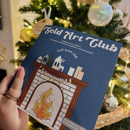 Cahier à colorier adulte Calendrier de l'avent illustré et imprimé au Québec