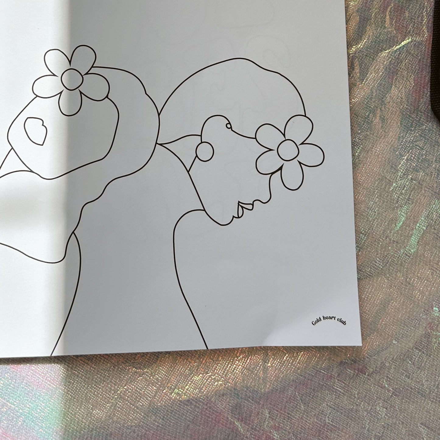 Cahier à colorier adulte Volume 1 idée cadeau créatif Gold Heart Club