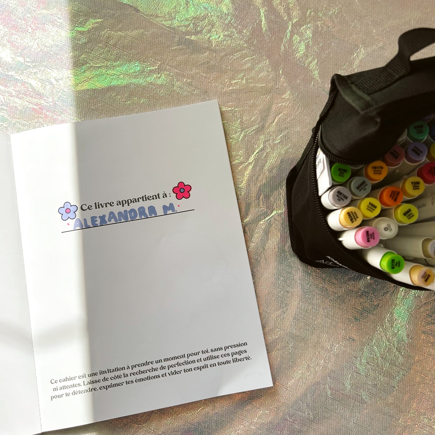 Cahier à colorier adulte Volume 1 idée cadeau créatif Gold Heart Club