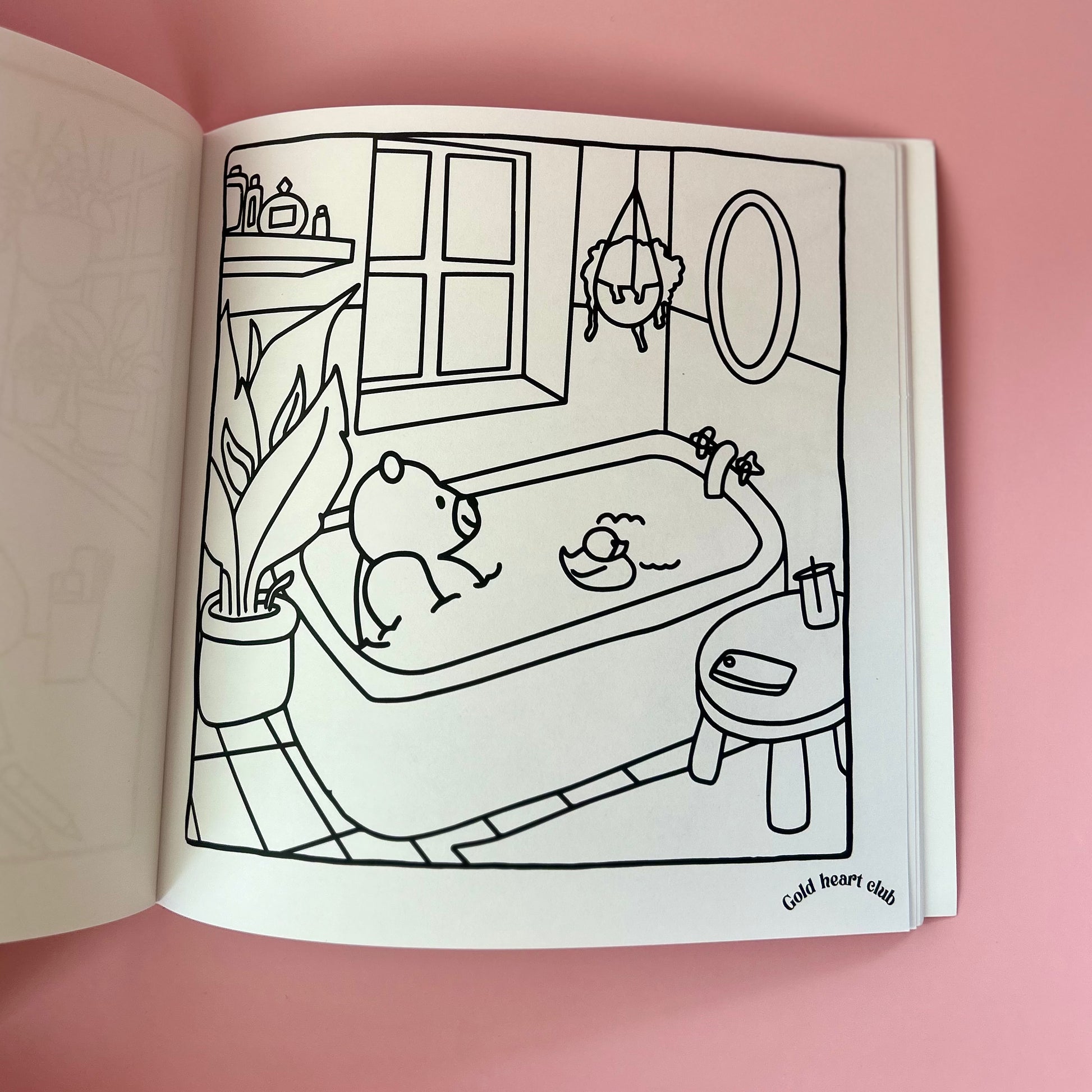 Cahier à colorier adulte Vol 4 illustré au Québec Gold Heart Club