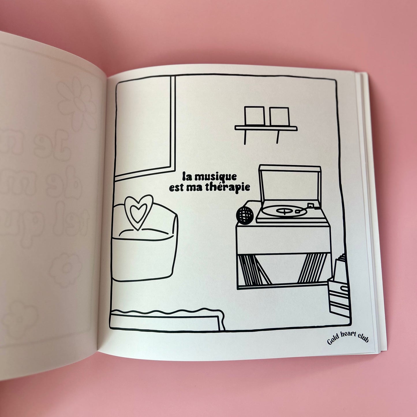 Cahier à colorier adulte Vol 4 illustré au Québec Gold Heart Club