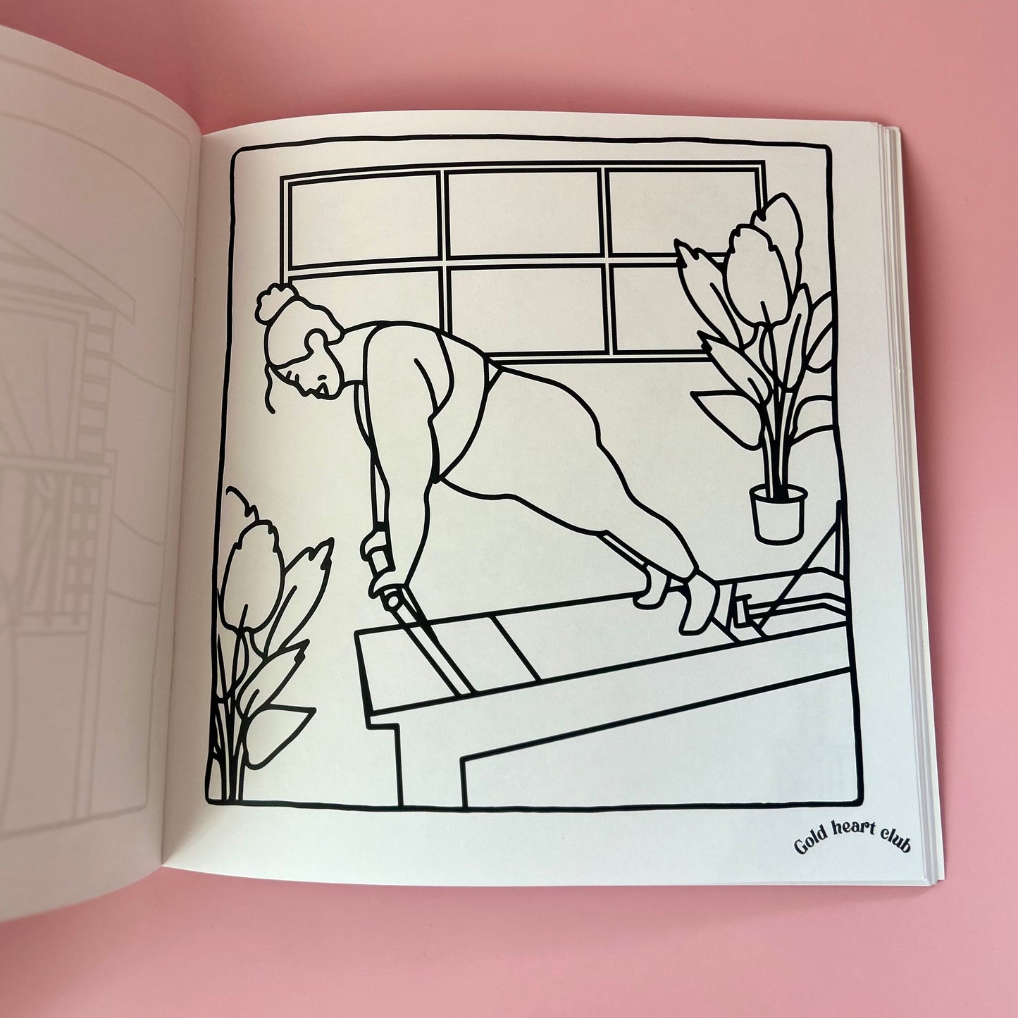 Cahier à colorier adulte Vol 4 illustré au Québec Gold Heart Club