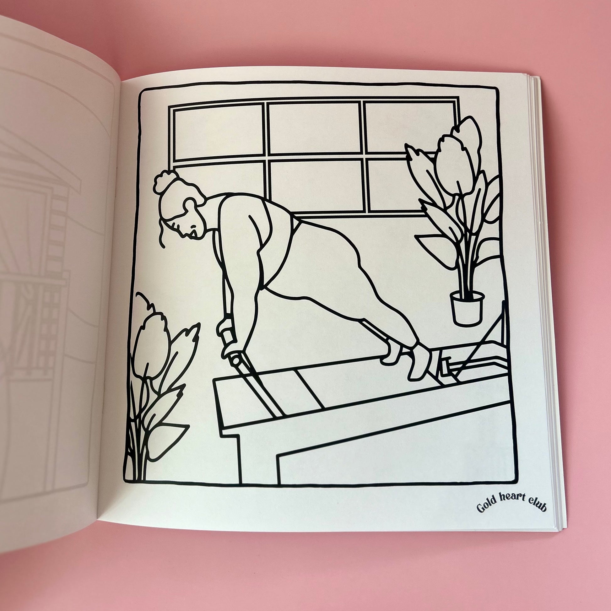 Cahier à colorier adulte Vol 4 illustré au Québec Gold Heart Club