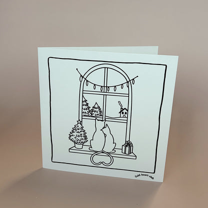 Cartes de Noël à colorier imprimé et illustré au Québec