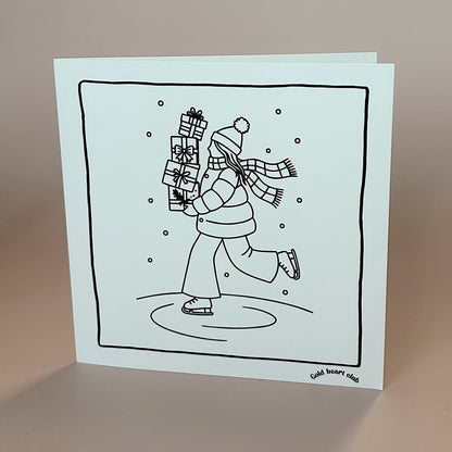 Cartes de Noël à colorier imprimé et illustré au Québec