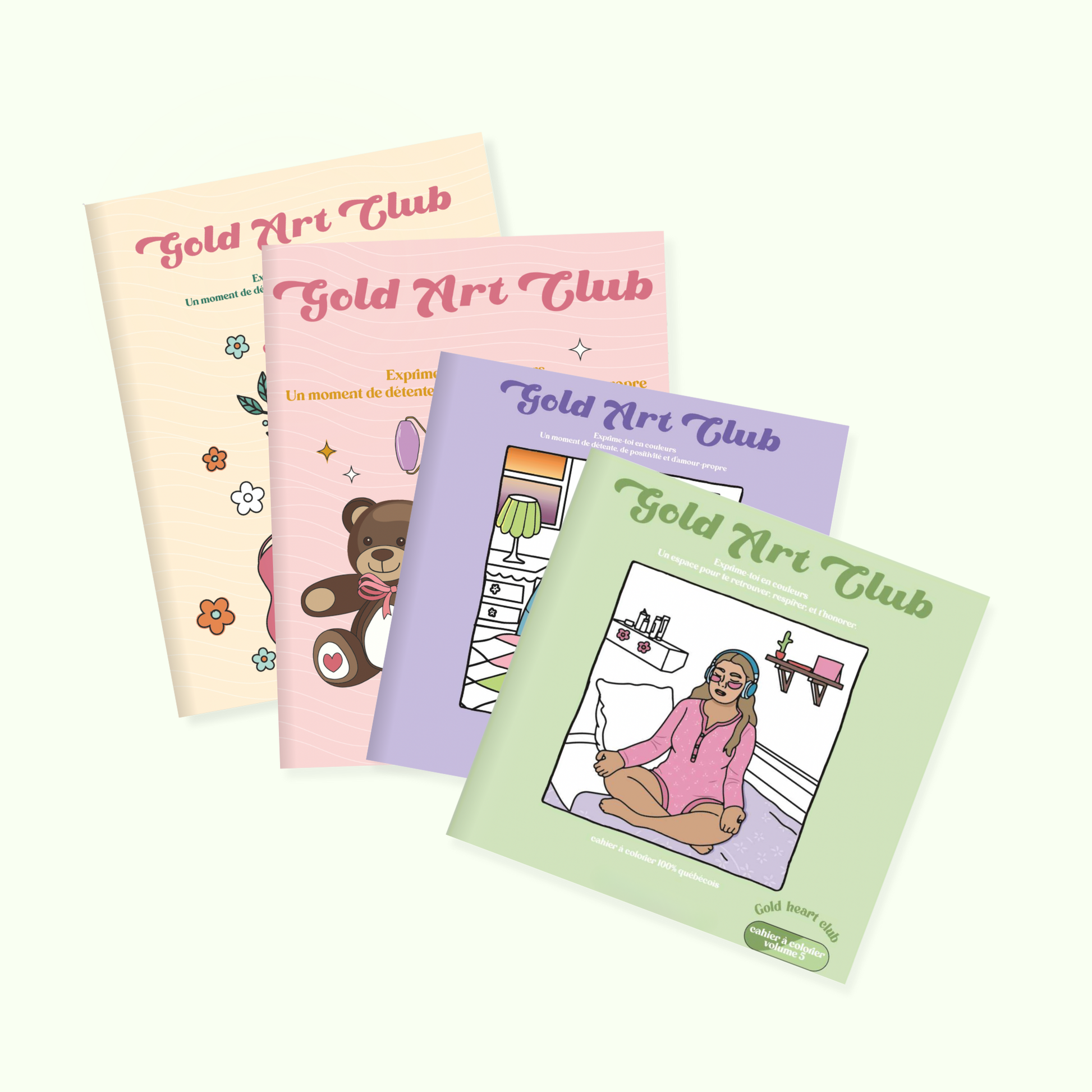 Coffret coloriage pour adulte comprenant 4 volumes