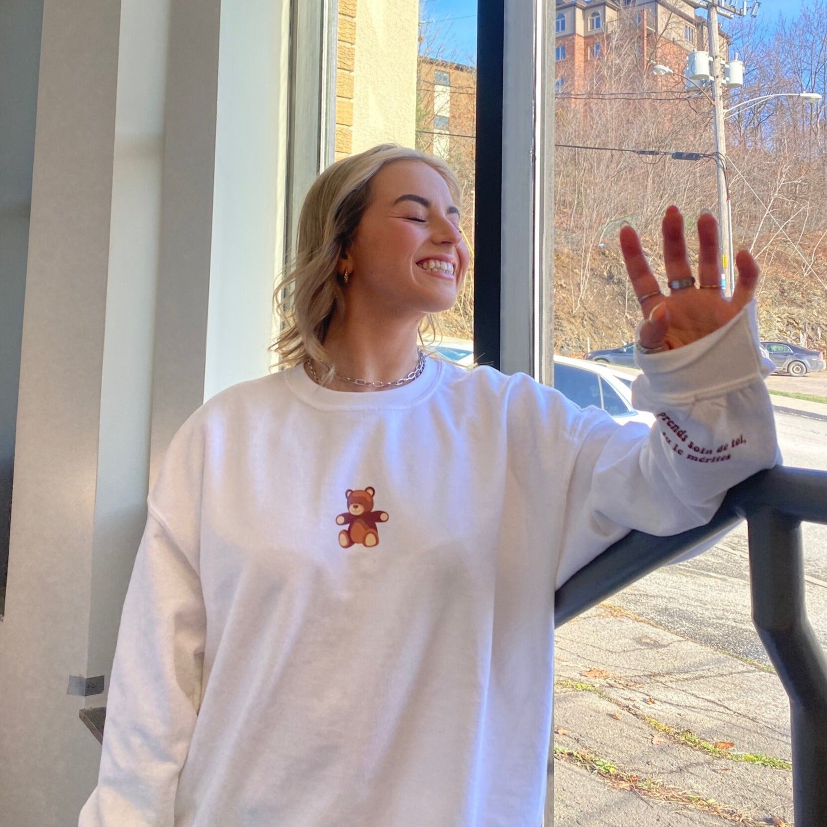 Crewneck Comfy Teddy femme de qualité fait au Québec