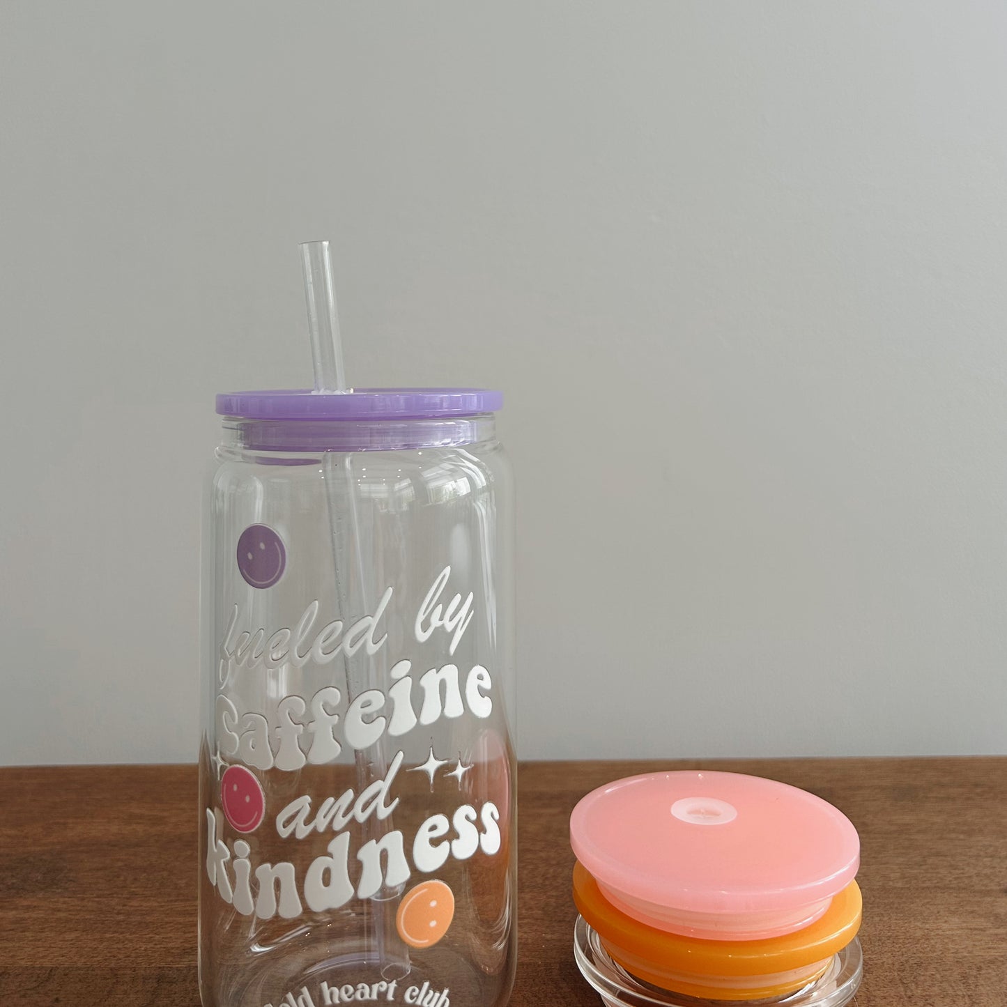 Couvercle verre 16 oz Gold Heart Club
