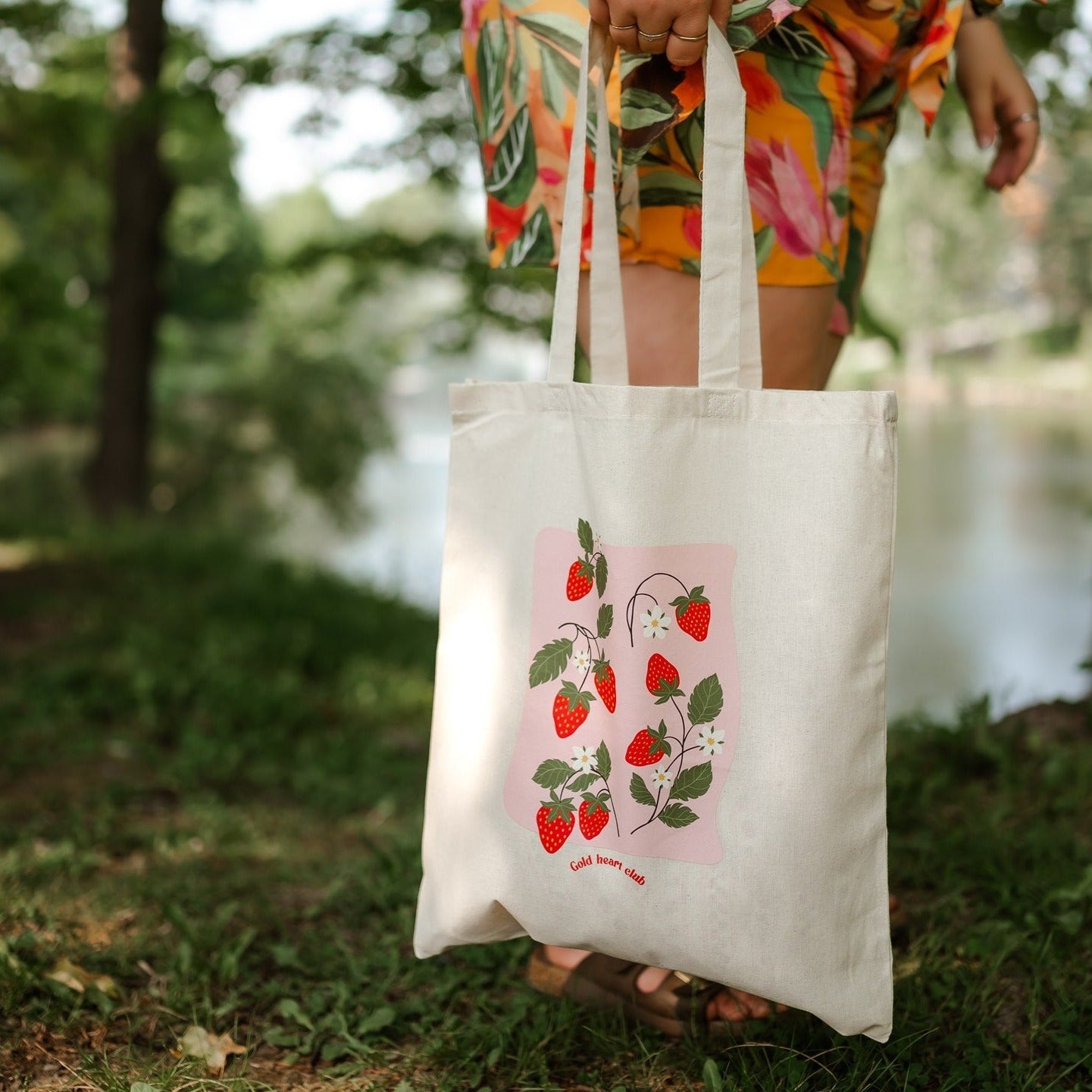 Tote bag fraise