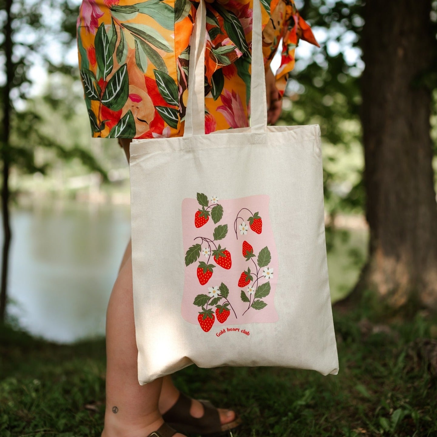 Tote bag fraise