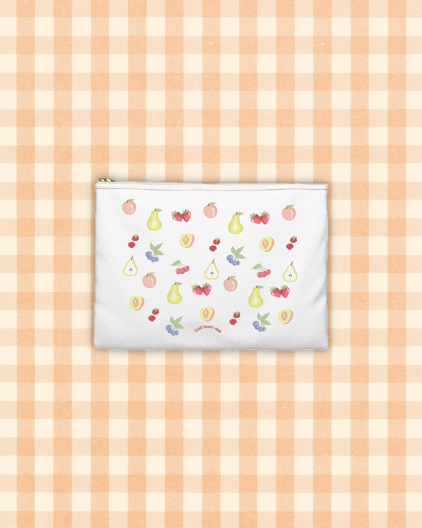 Étui à crayon Fruits idée cadeau créatif Gold Heart Club