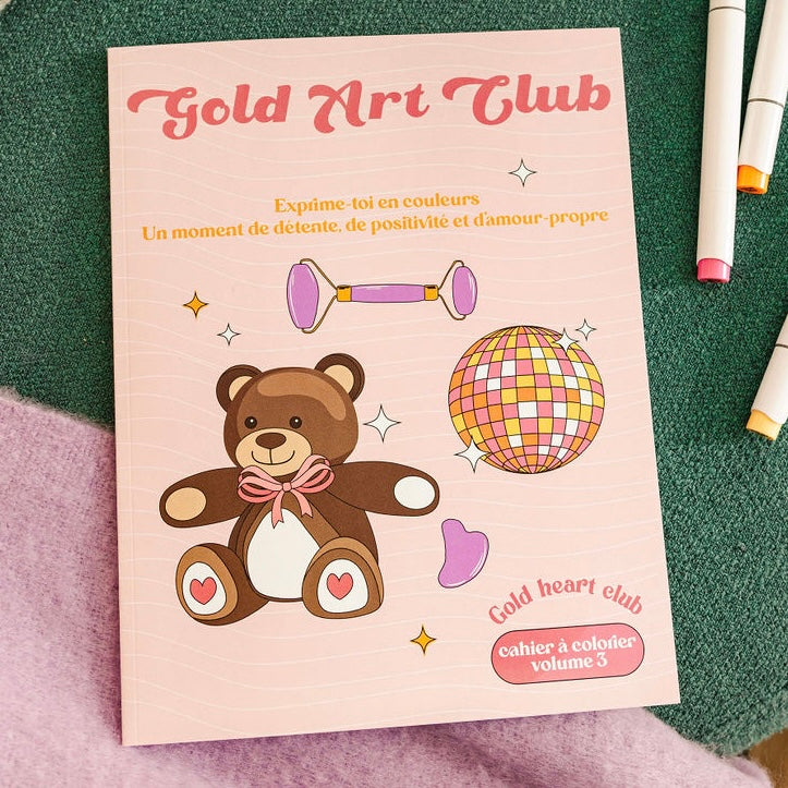 PRÉ-VENTE | Cahier à colorier Gold Art Club - Vol 3