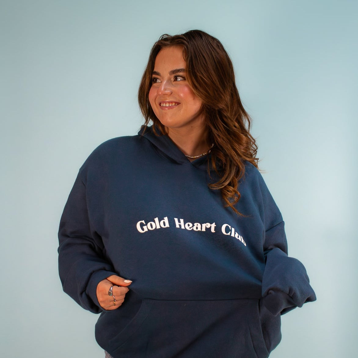 Hoodie pour femme québécois avec capuche Self Esteem Boost Gold Heart Club
