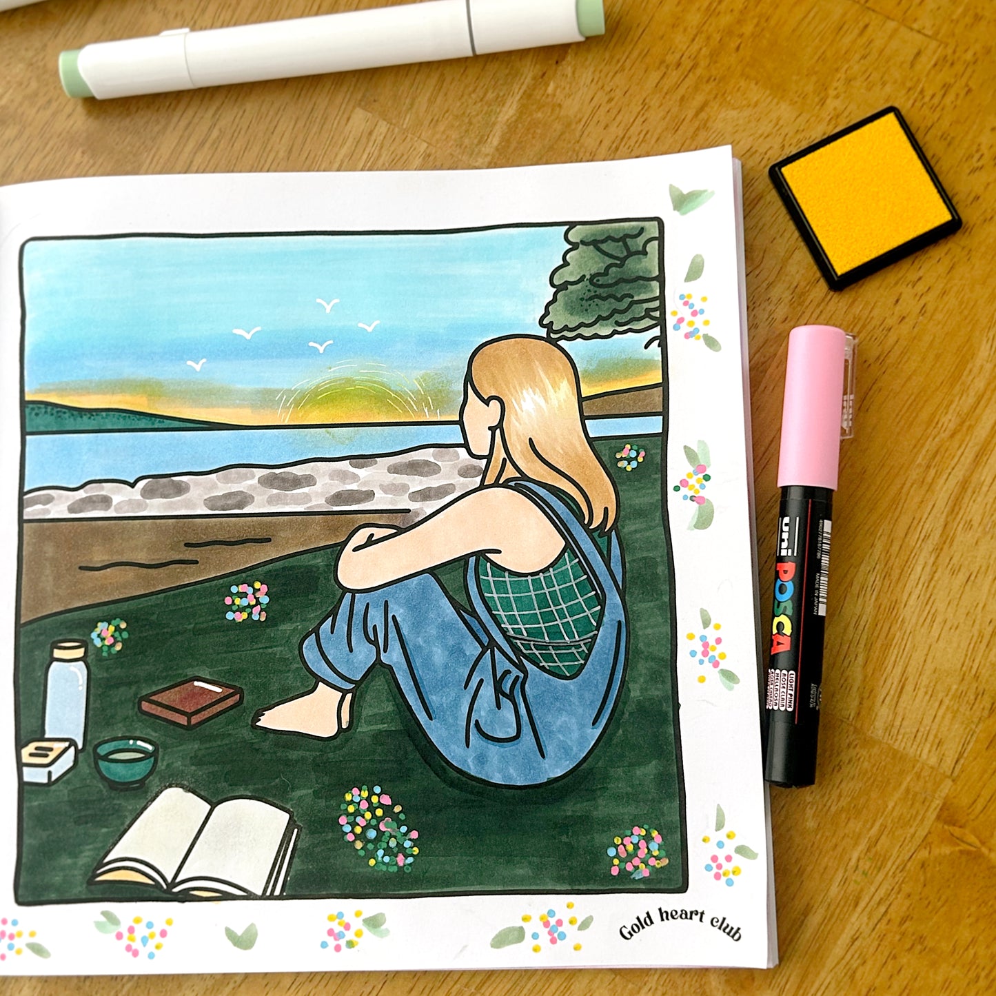 Cahier à colorier Gold Art Club - vol 5