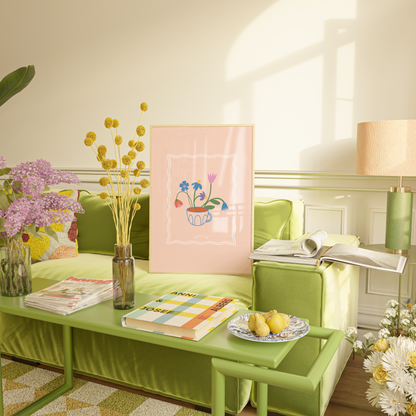 Illustration Café de Flore fait au Québec Gold Heart Club