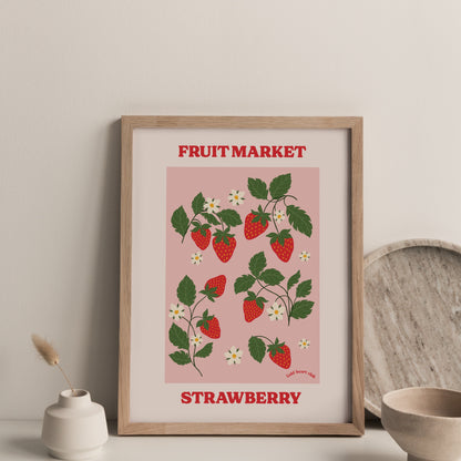 Illustration fait au Québec Fruit Market Gold Heart Club