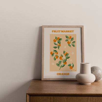 Illustration fait au Québec Fruit Market Gold Heart Club