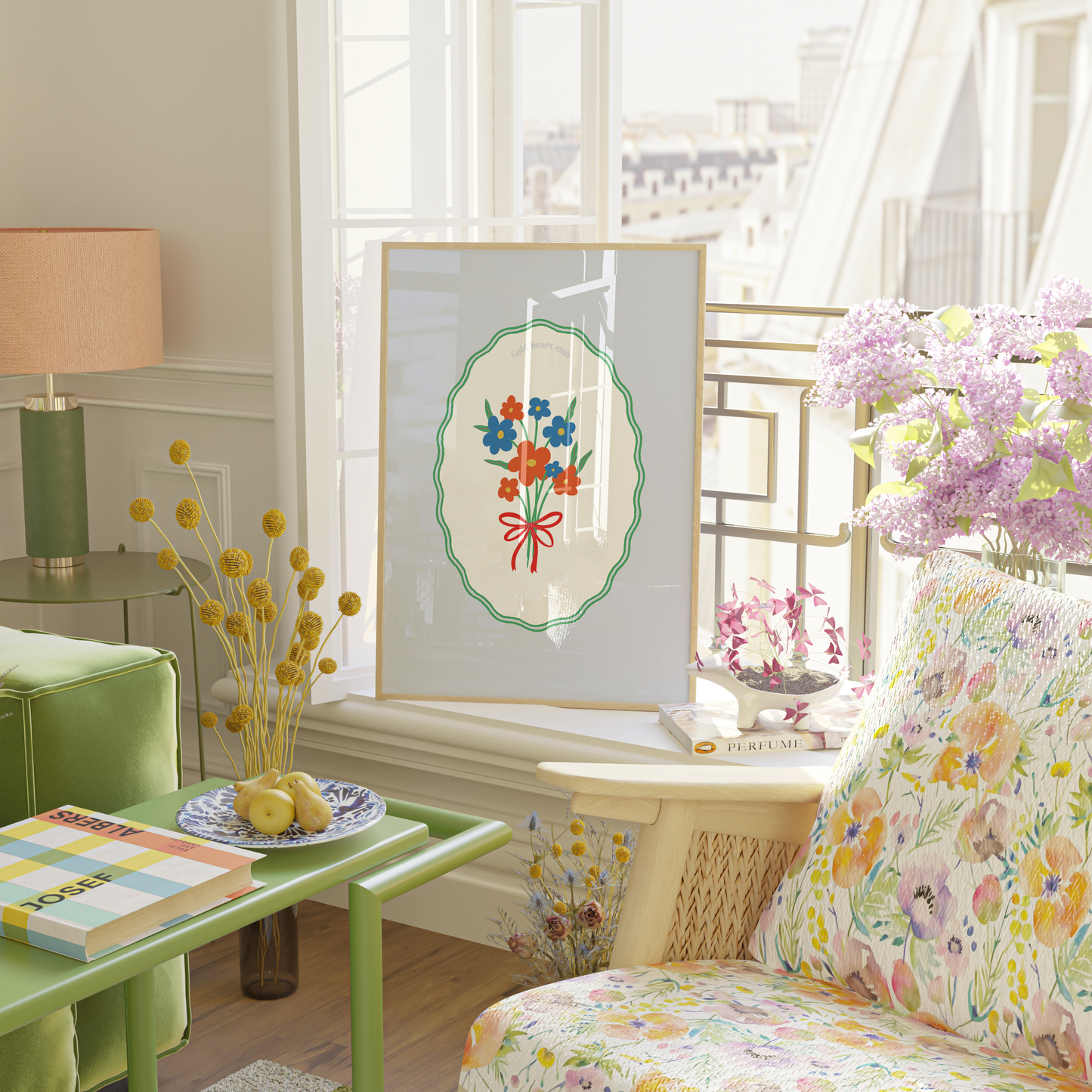 Illustration Parc Guell fait au Québec Gold Heart Club