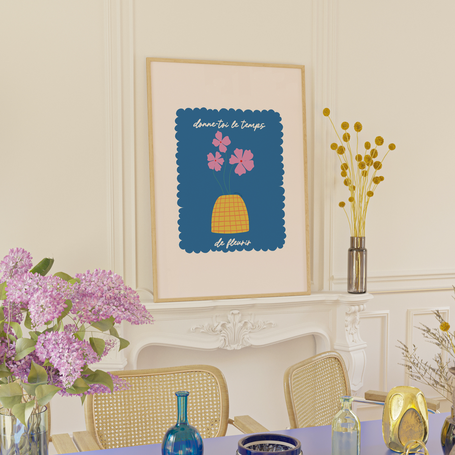 Illustration Santorin fait au Québec Gold Heart Club