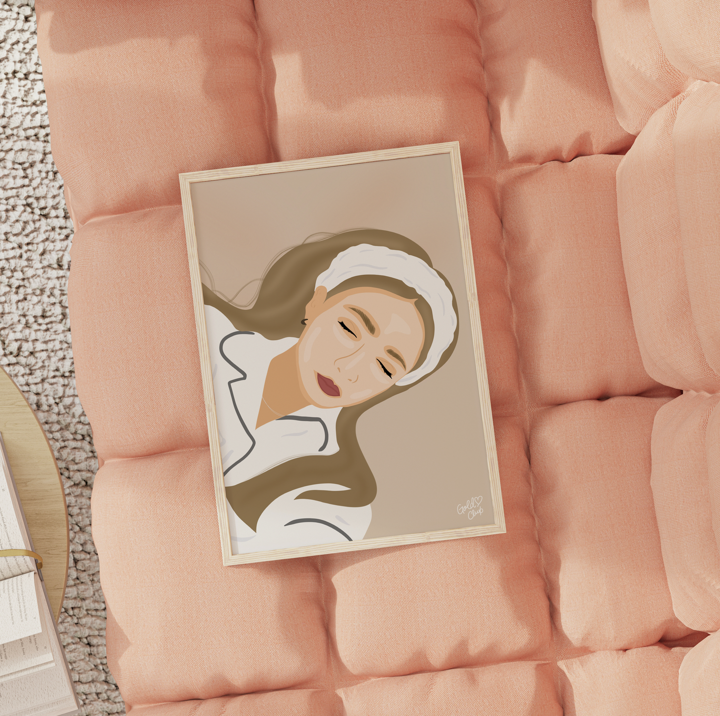 Illustration Self-Care fait au Québec Gold Heart Club