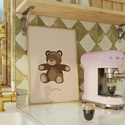 Illustration Teddy de haute qualité fait au Québec Gold Heart Club