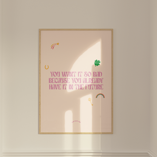 Illustration You Want it So Bad fait au Québec Gold Heart Club