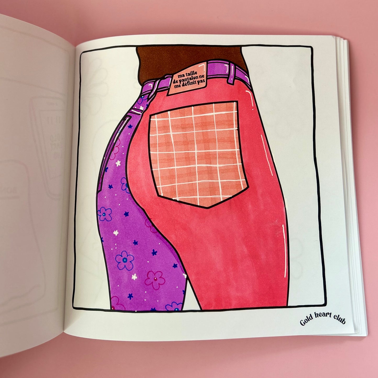 Cahier à colorier adulte Vol 4 illustré au Québec Gold Heart Club