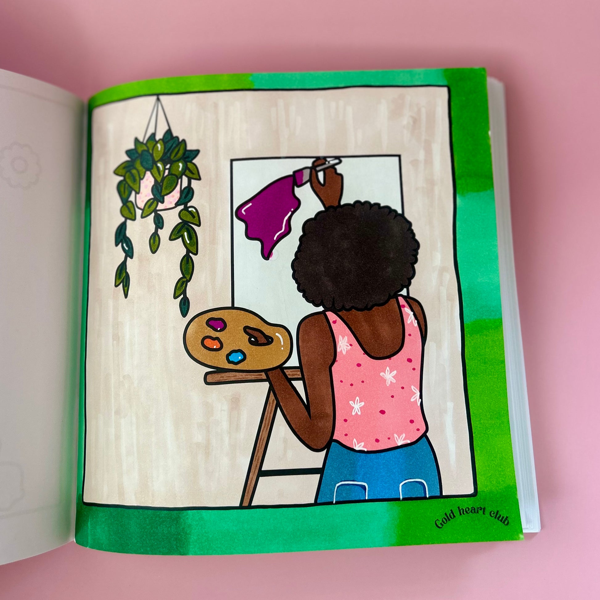 Cahier coloriage adulte Vol 4 illustré au Québec Gold Heart Club