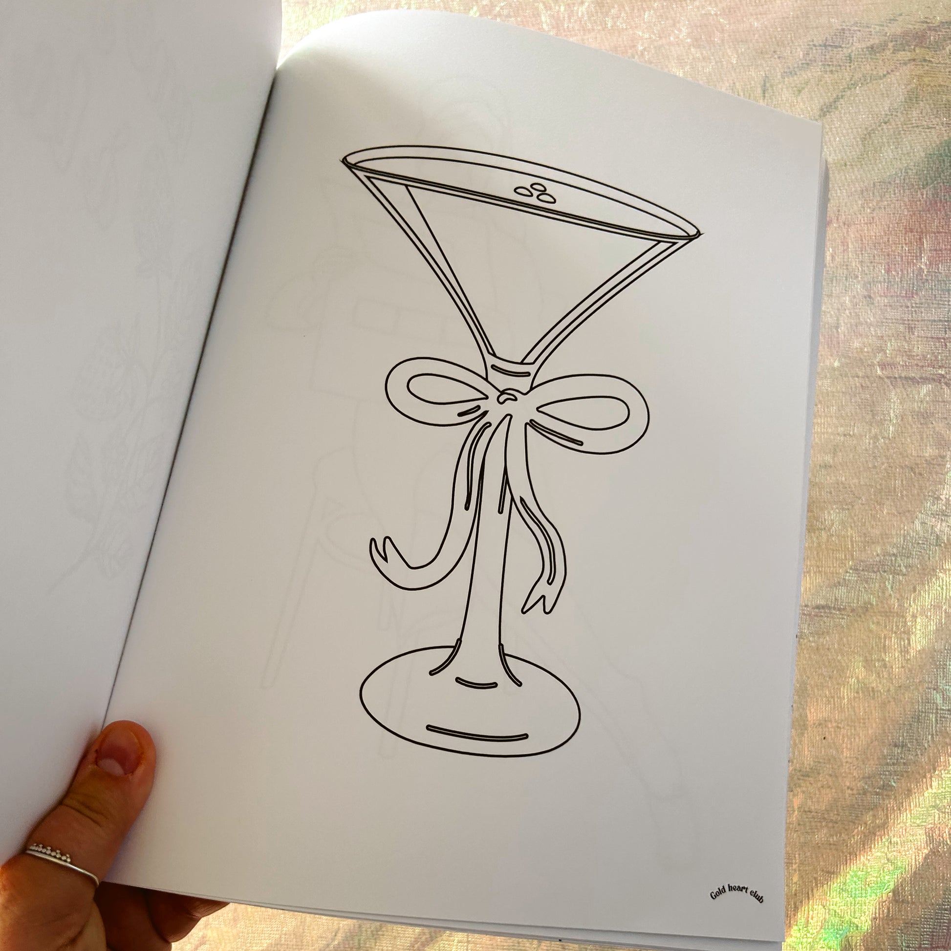 Cahier à colorier adulte Volume 1 idée cadeau créatif Gold Heart Club