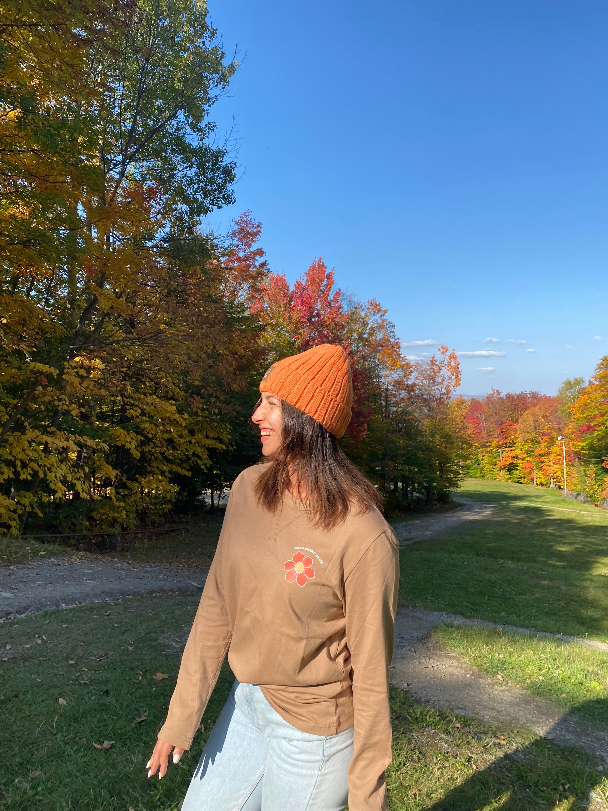 Long_Sleeve_Shirt_Femme Enjoy Nature Gold Heart Club
