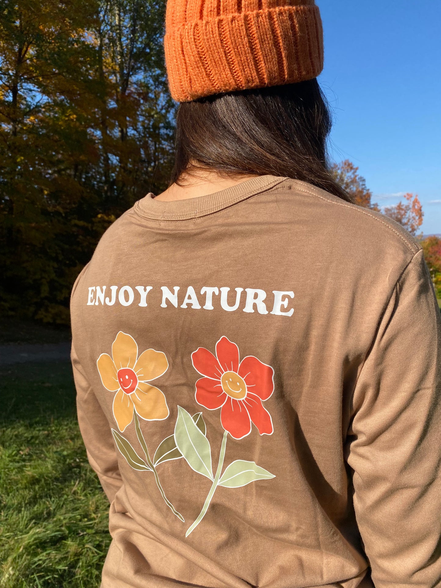 Long_Sleeve_Shirt_Femme Enjoy Nature Gold Heart Club