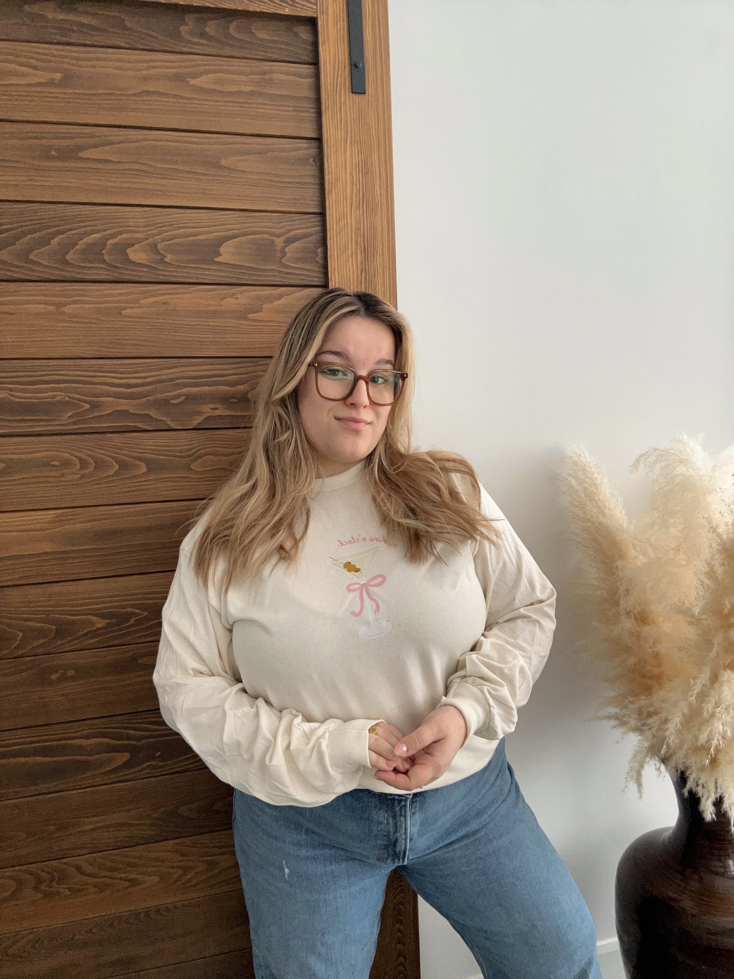 Longsleeve Dirty Martini beige pour femme Gold Heart Club