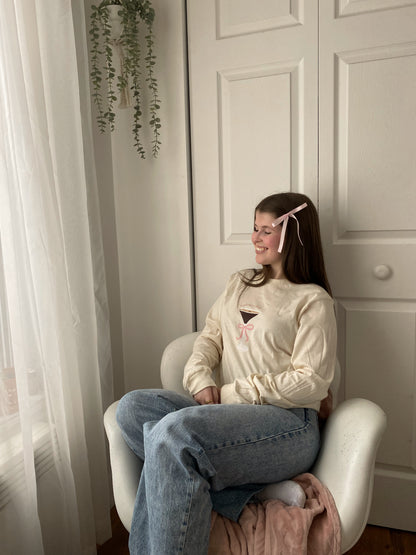 Longsleeve Espresso Martini beige pour femme Gold Heart Club