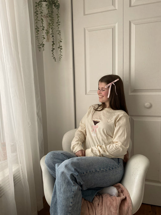 Longsleeve Espresso Martini beige pour femme Gold Heart Club