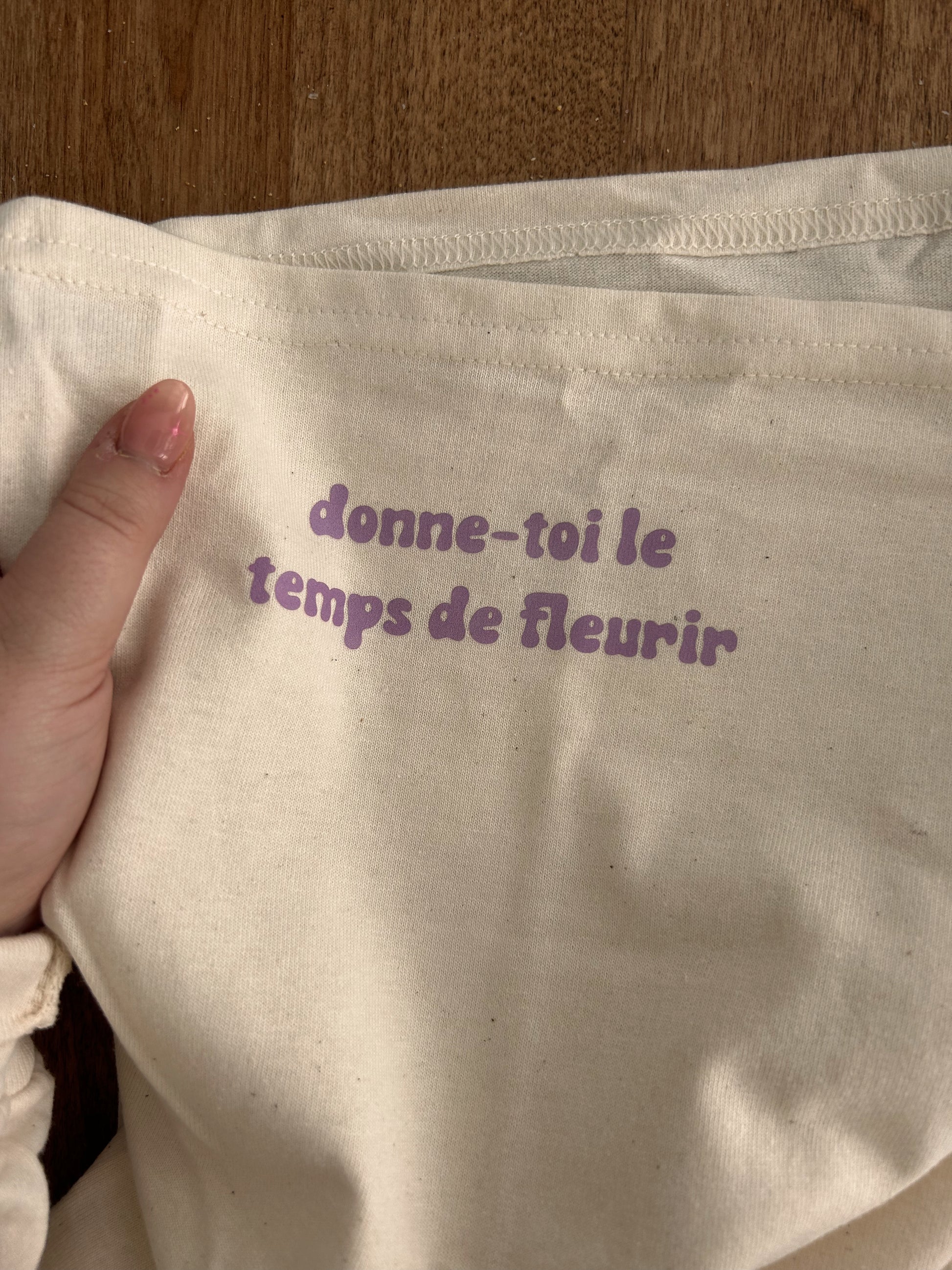 Longsleeve Fleurs beige pour femme Gold Heart Club