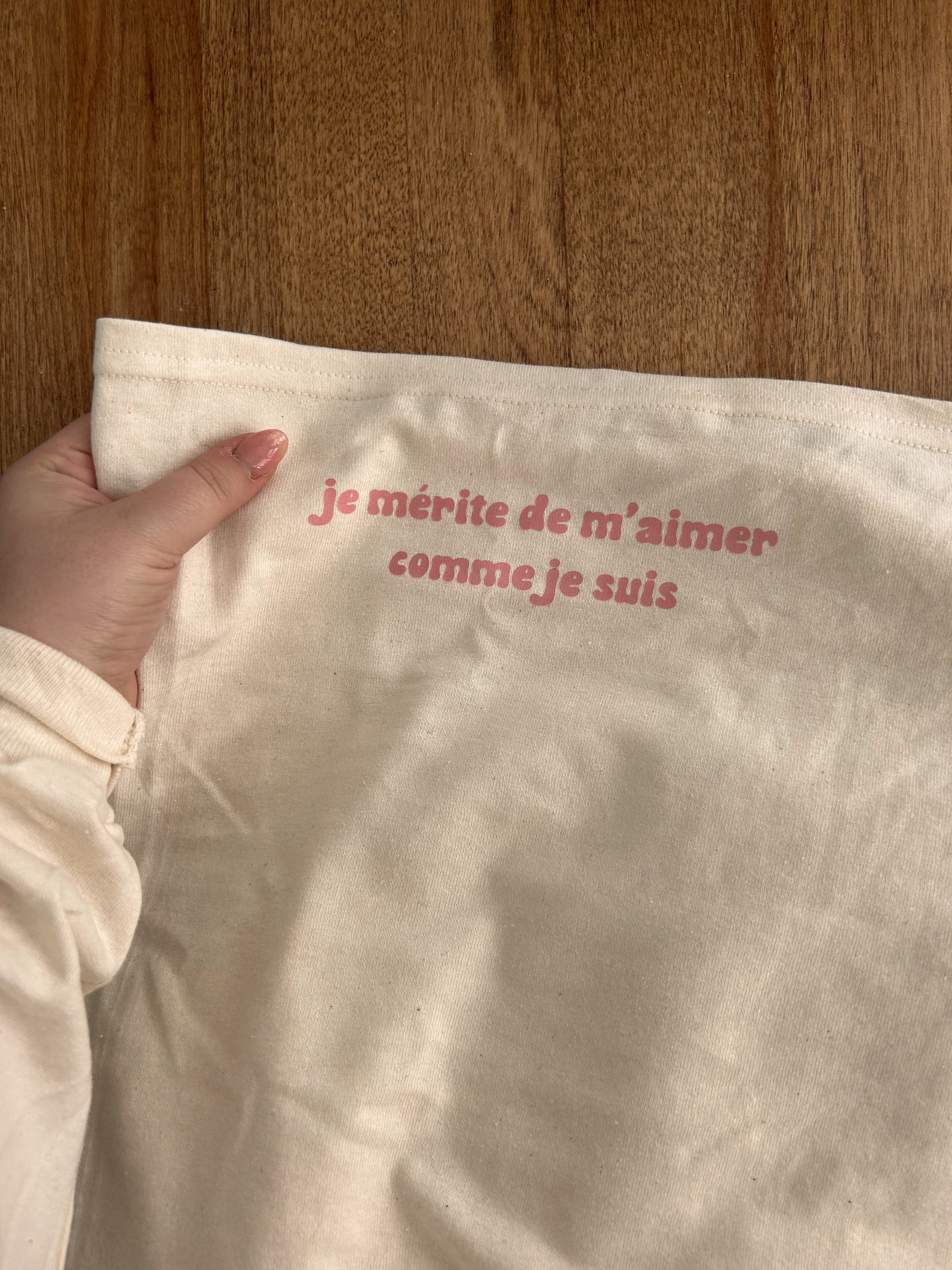 Longsleeve Cherry beige pour femme Gold Heart Club