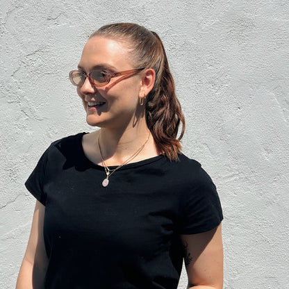 Lunettes soleil pour femme tendance Lattee Gold Heart Club