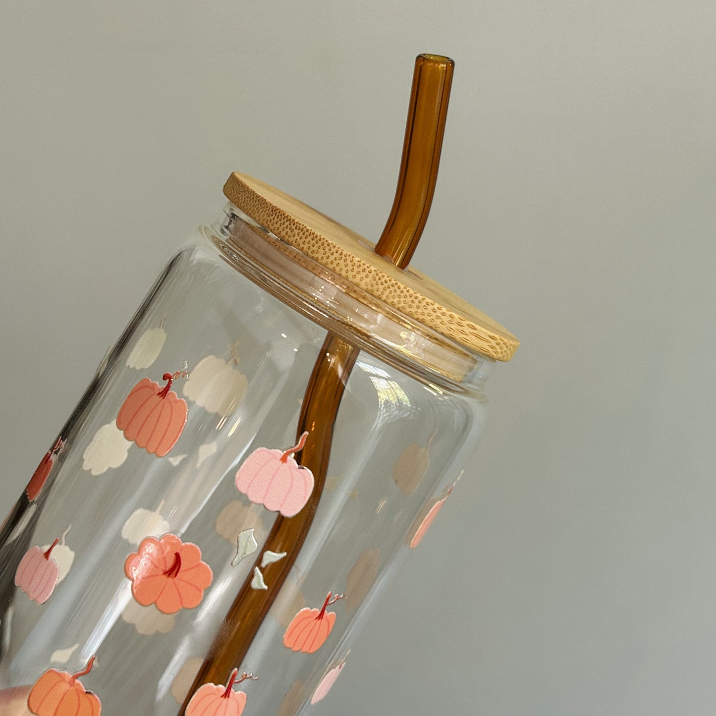 Paille en verre torsadée Gold Heart Club