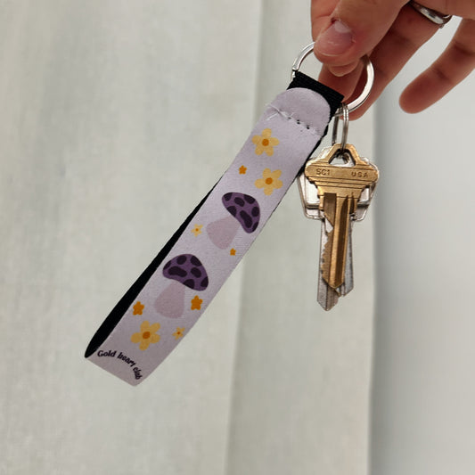 Porte-clé Champignons fait au Québec Gold Heart Club