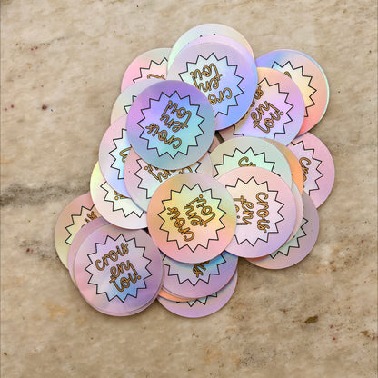 Autocollant Sticker Crois en Toi Gold Heart Club