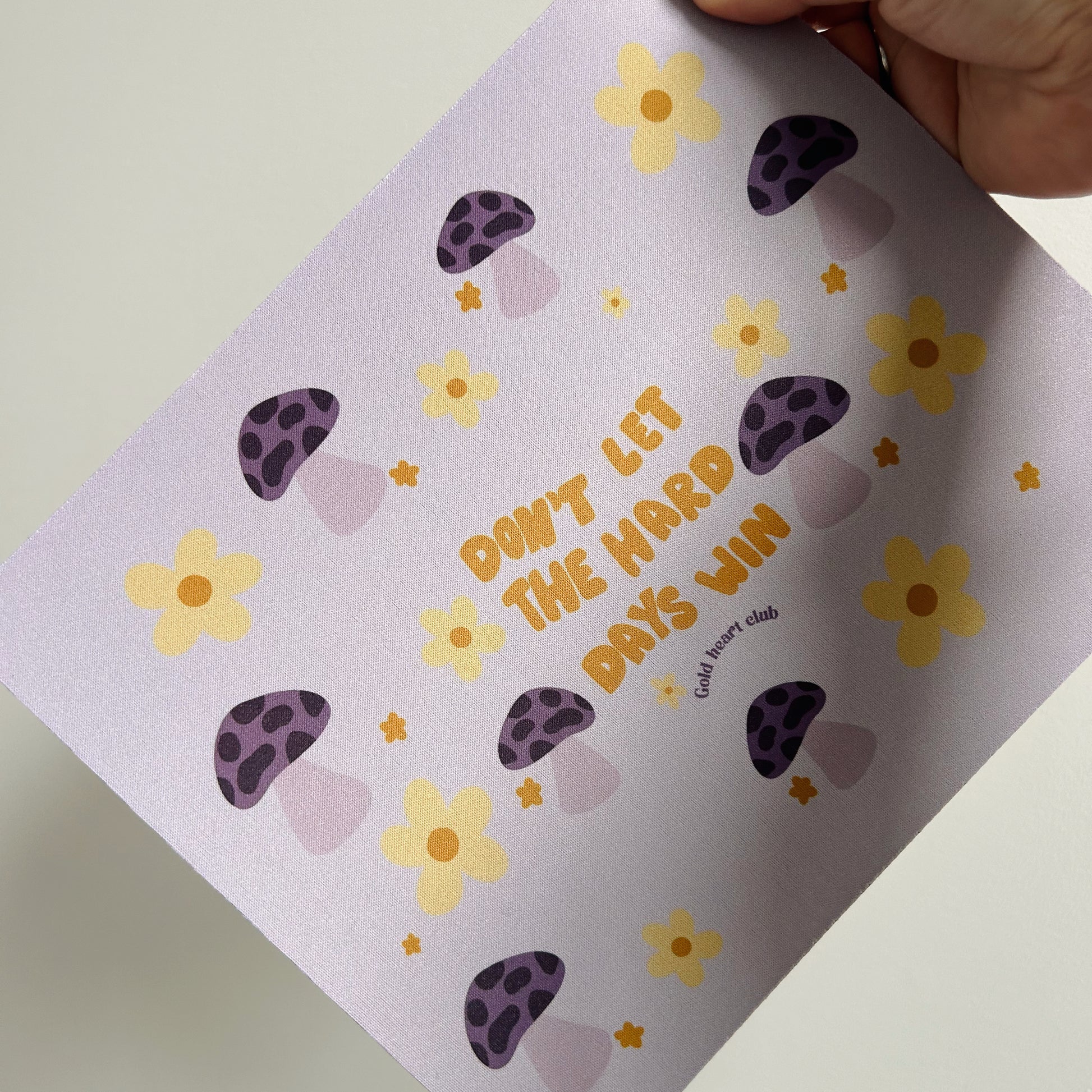 Tapis de souris illustré Champignon Gold Heart Club