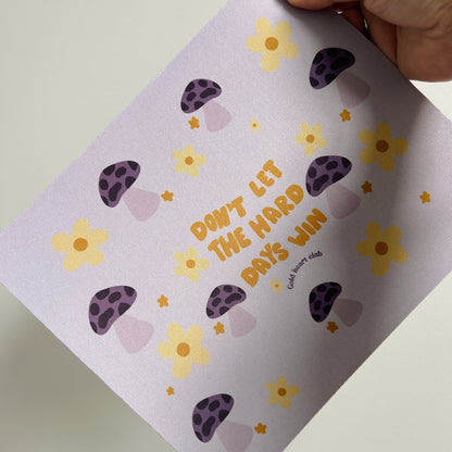 Tapis de souris illustré Champignon Gold Heart Club